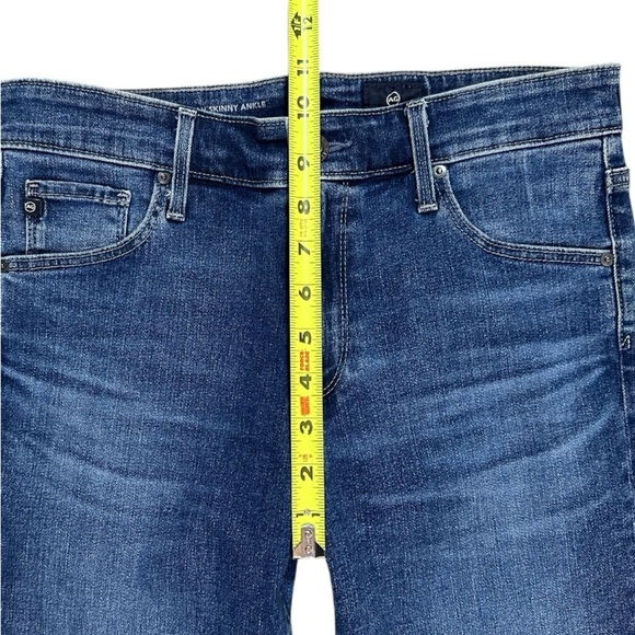 Adriano Goldschmidt The Farrah High-Rise Skinny Ankle Raw Hem Jeans Size 28R - Picture 11 of 16